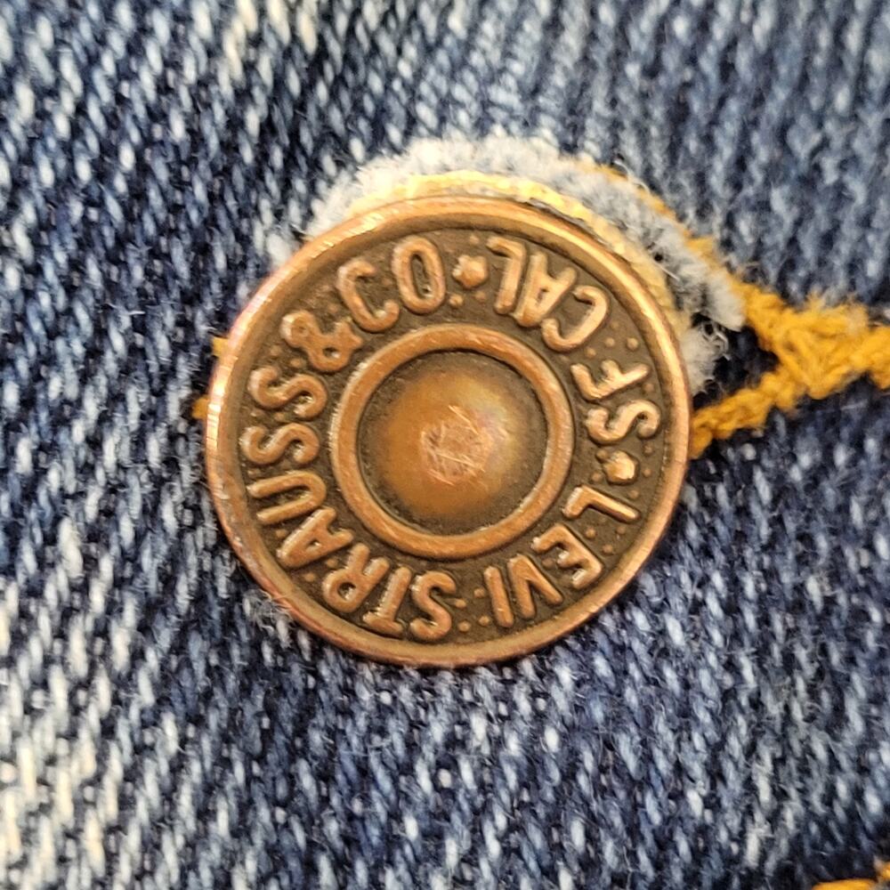 Vintage LEVIS 547 Jeans 34x25 Faded Whiskered Blue-Tab - Picture 10 of 16